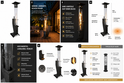 LAY-KO MINI Pellet Patio Heater
